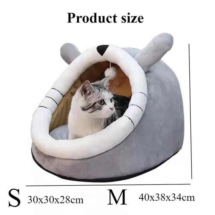 Foldable Cozy Pet Cave-SmashingFinds
