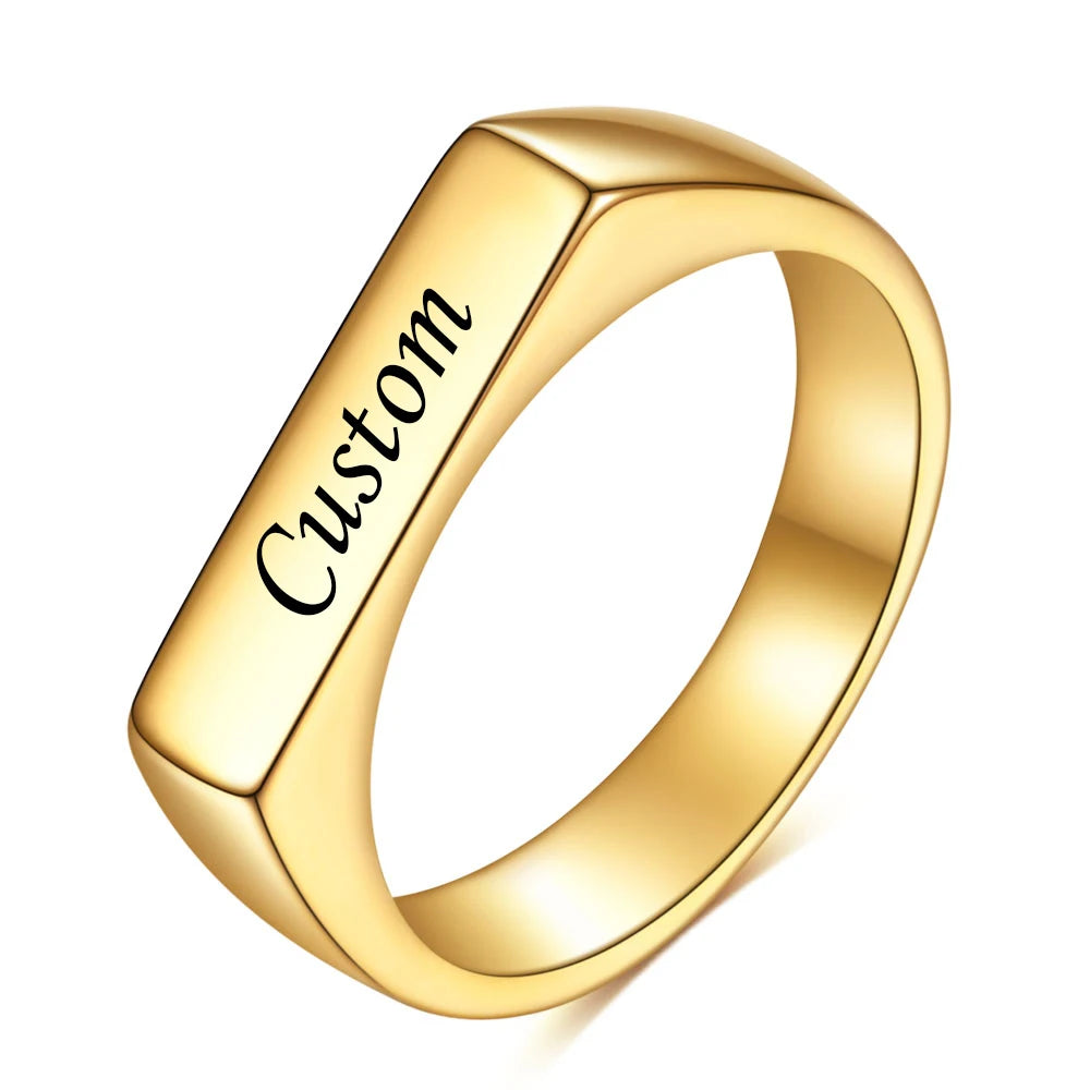 Custom Engraved Rings