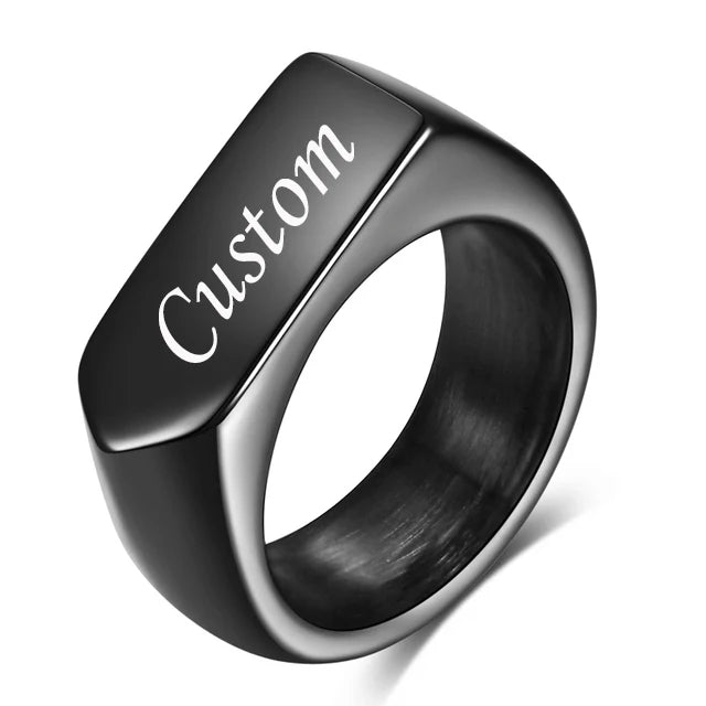 Custom Engraved Rings