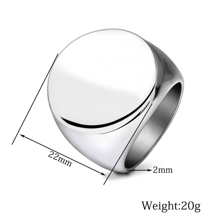 Custom Engraved Men’s Signet Ring