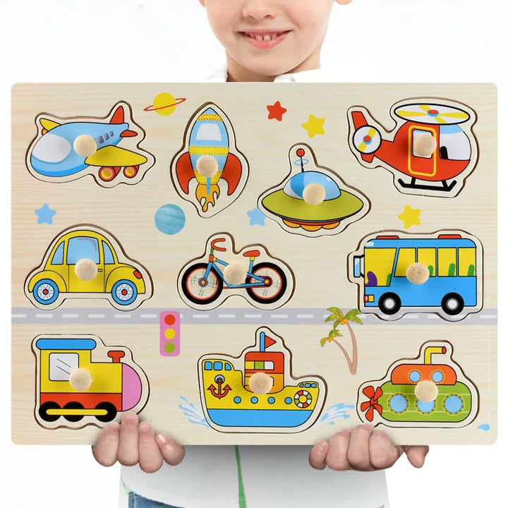 Montessori Wooden Puzzle Set