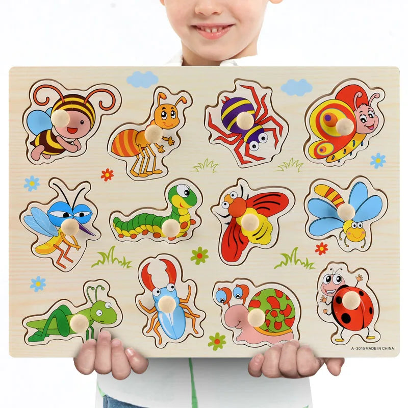 Montessori Wooden Puzzle Set