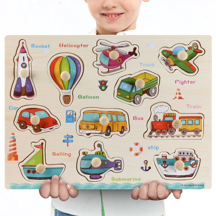 Montessori Wooden Puzzle Set