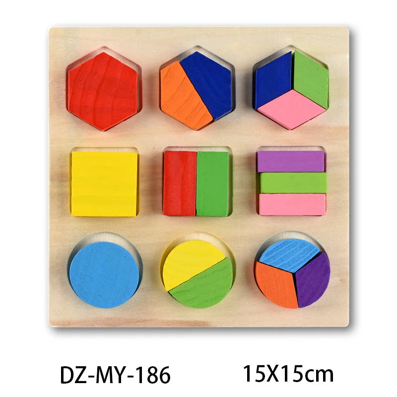 Montessori Wooden Puzzle Set