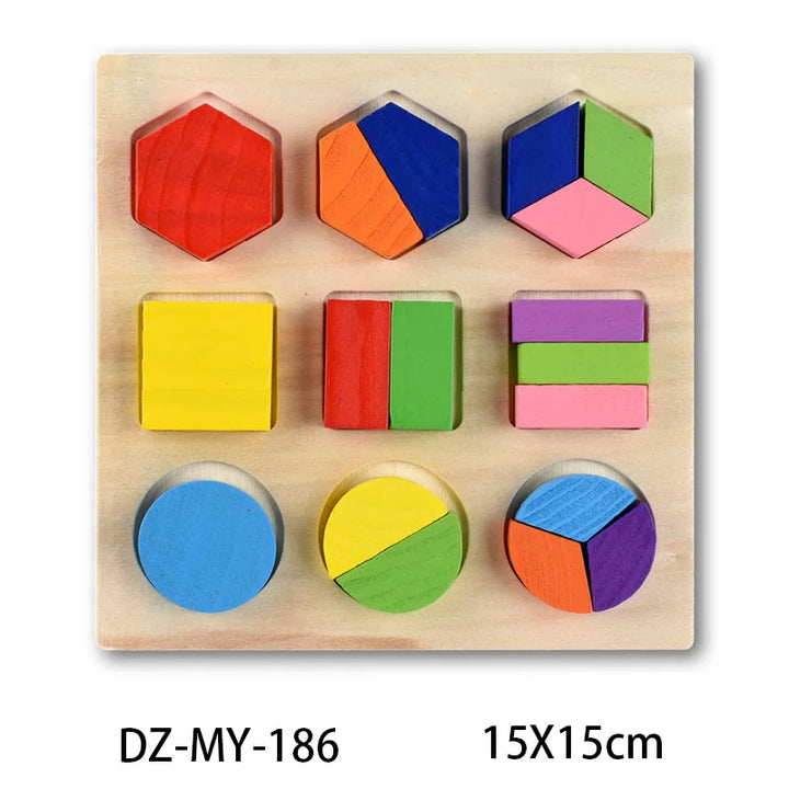 Montessori Wooden Puzzle Set