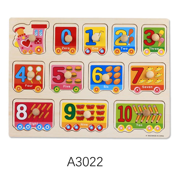 Montessori Wooden Puzzle Set
