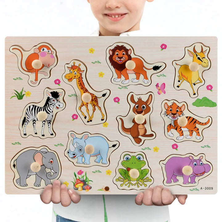Montessori Wooden Puzzle Set