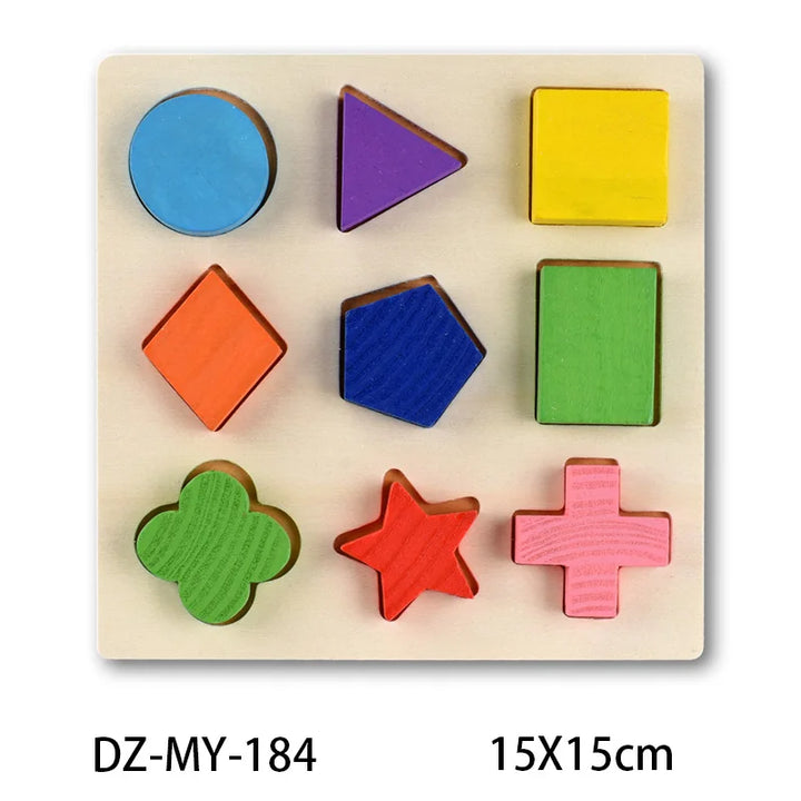 Montessori Wooden Puzzle Set