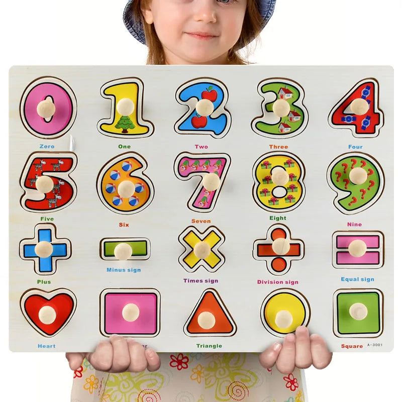 Montessori Wooden Puzzle Set