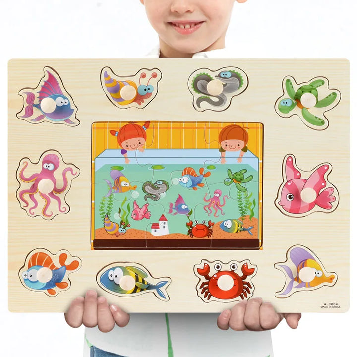 Montessori Wooden Puzzle Set