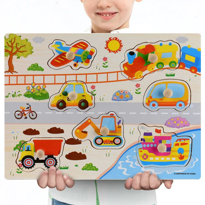 Montessori Wooden Puzzle Set