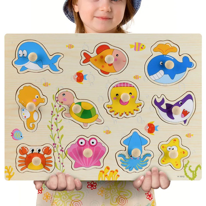 Montessori Wooden Puzzle Set