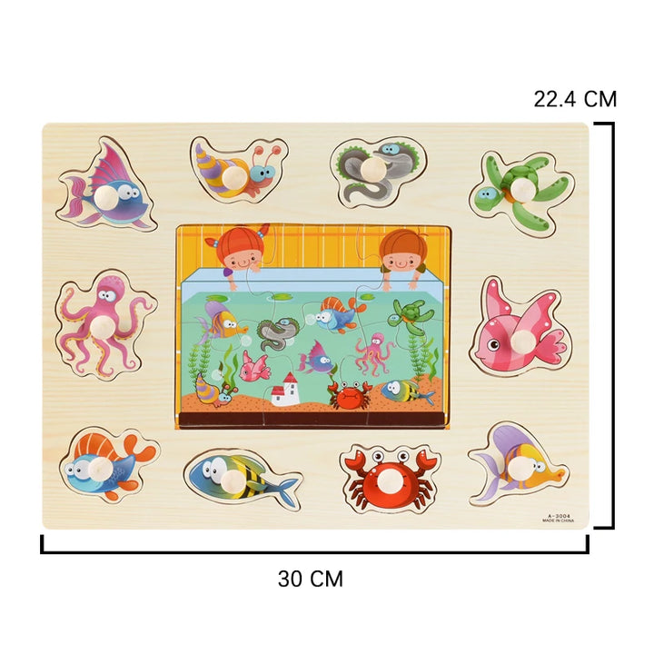 Montessori Wooden Puzzle Set