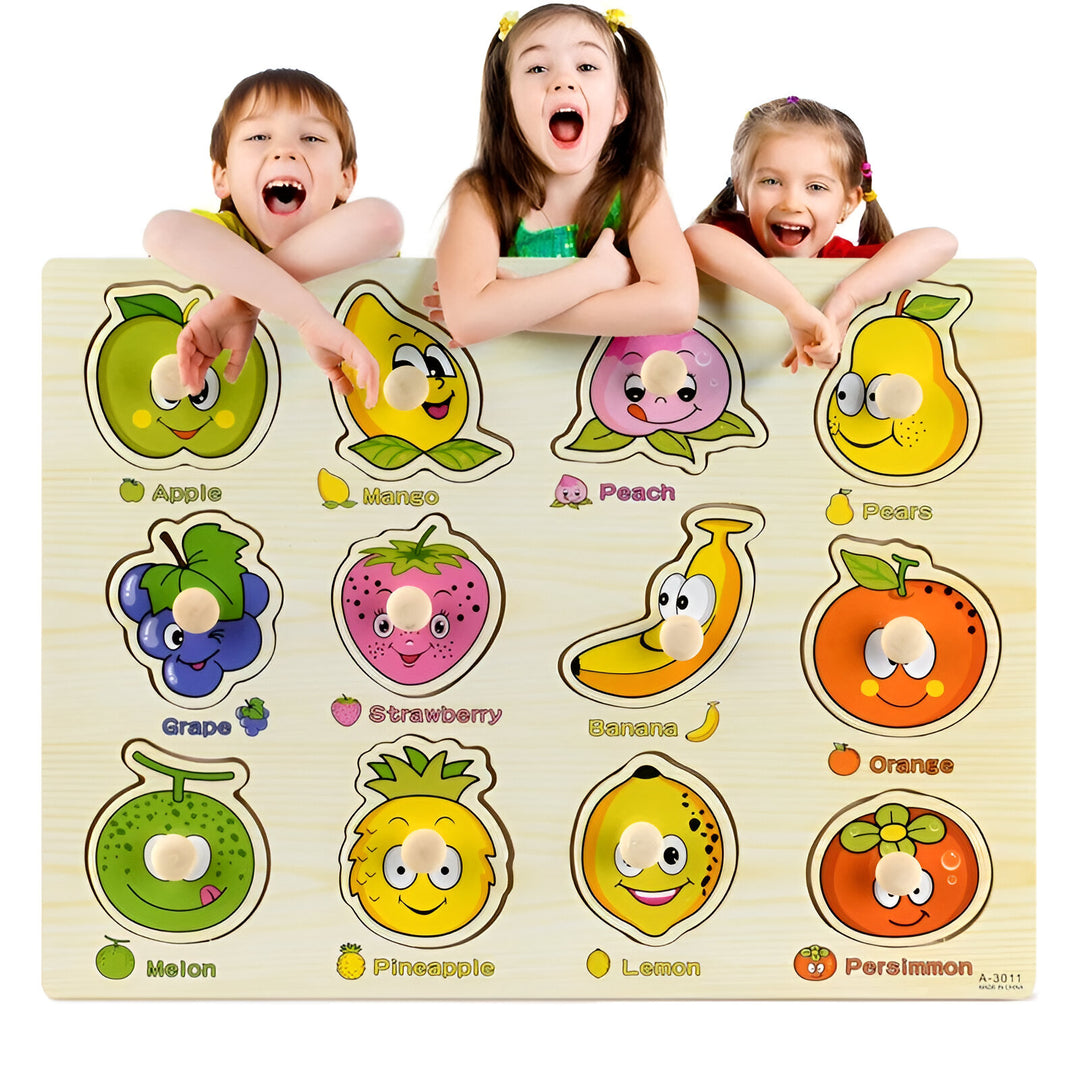 Montessori Wooden Puzzle Set