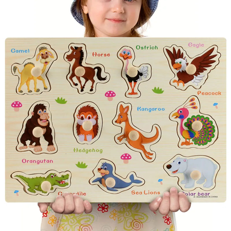 Montessori Wooden Puzzle Set