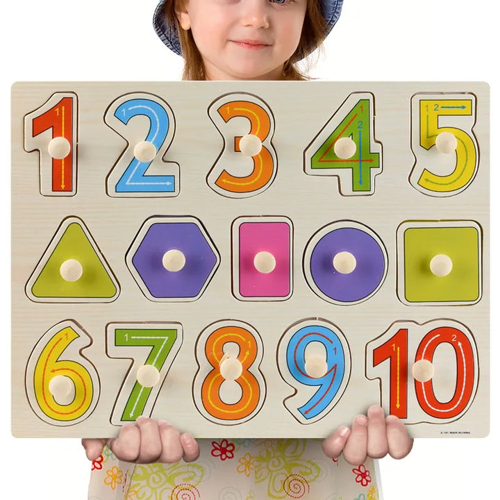 Montessori Wooden Puzzle Set