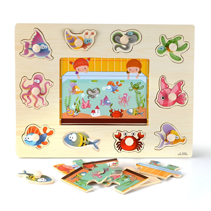 Montessori Wooden Puzzle Set