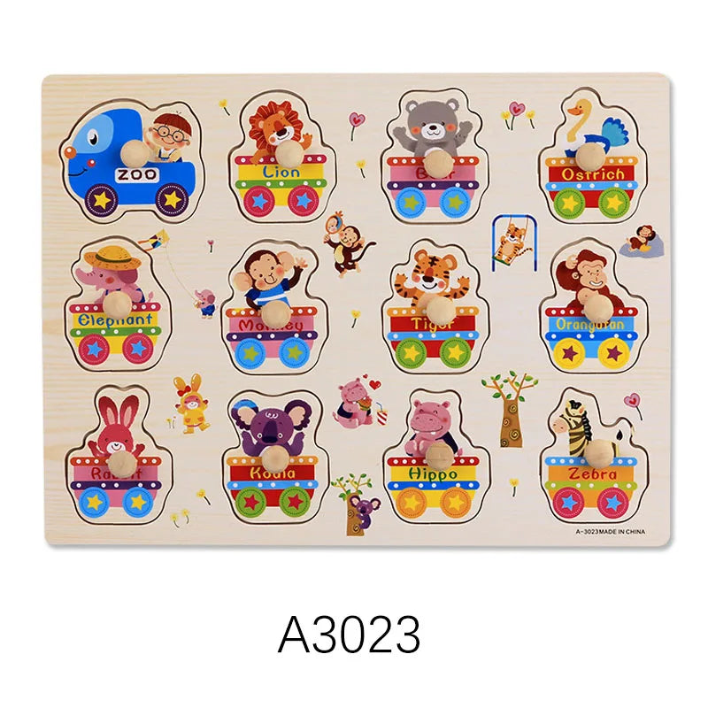 Montessori Wooden Puzzle Set