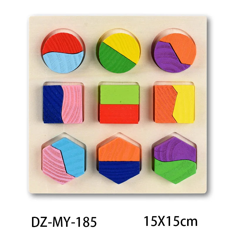 Montessori Wooden Puzzle Set