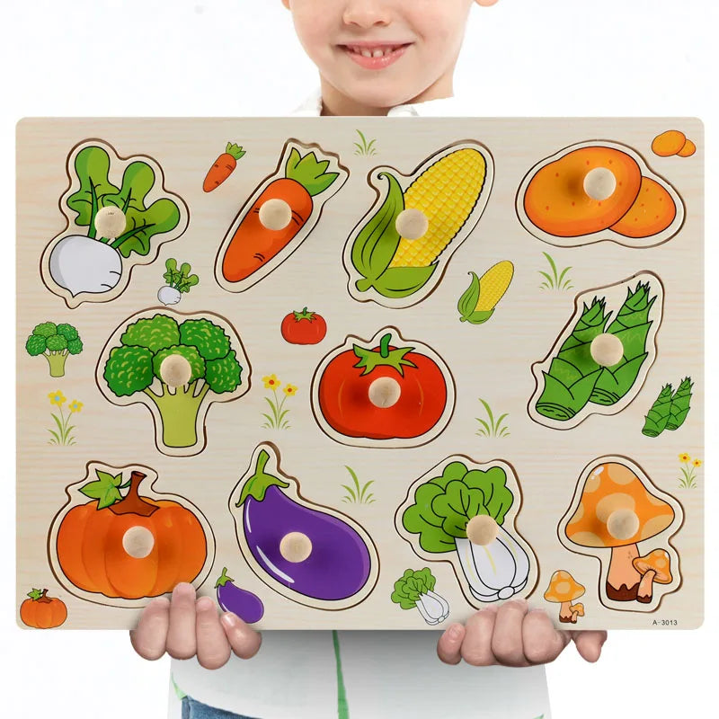 Montessori Wooden Puzzle Set