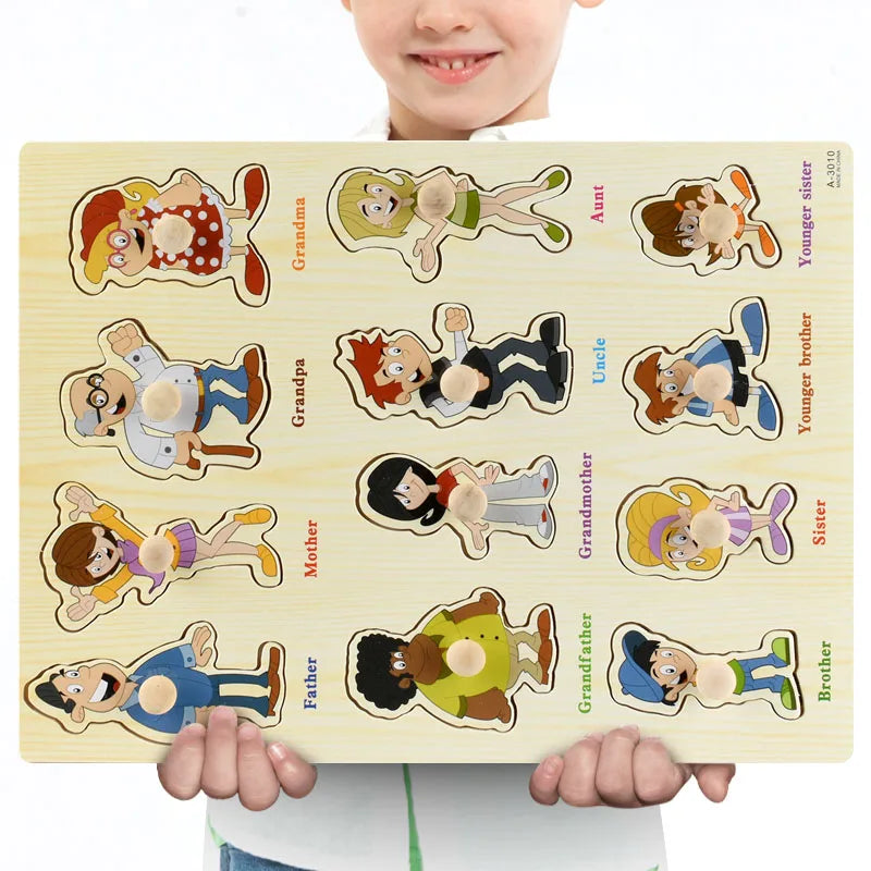 Montessori Wooden Puzzle Set