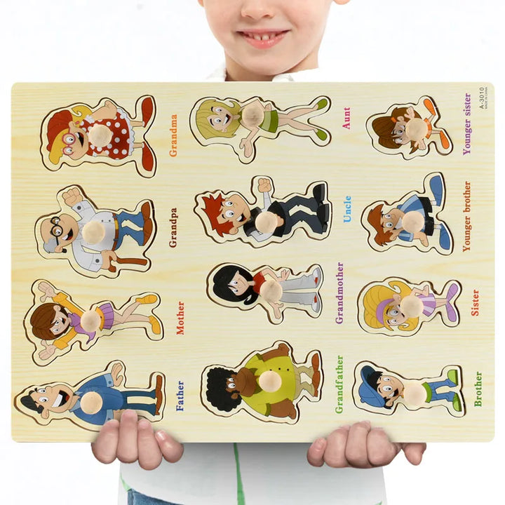 Montessori Wooden Puzzle Set