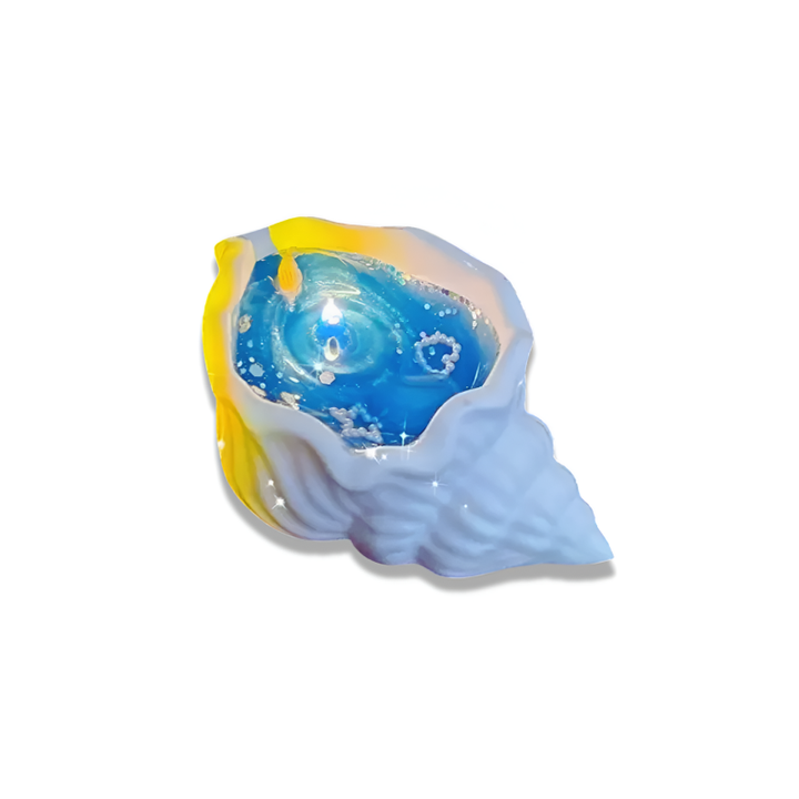 Handmade Sea Shell Candle-SmashingFinds