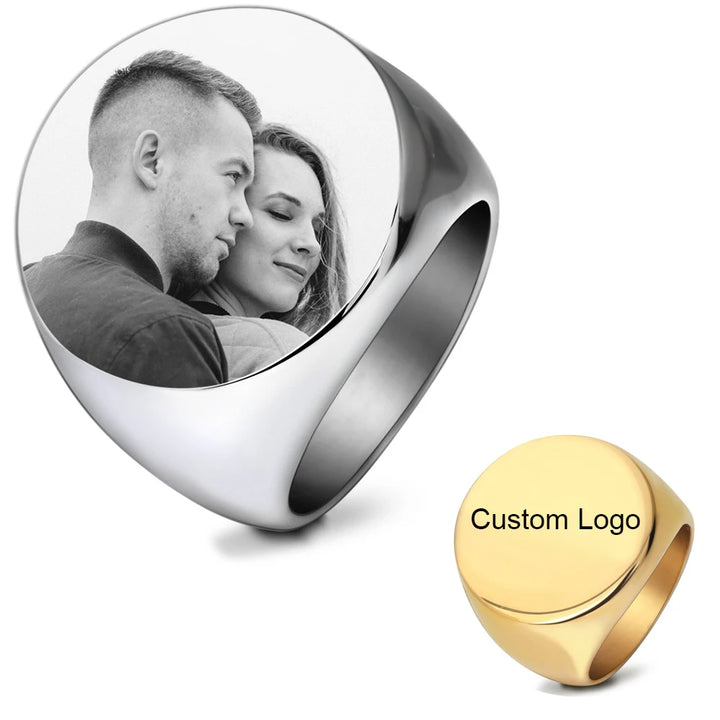 Custom Engraved Men’s Signet Ring