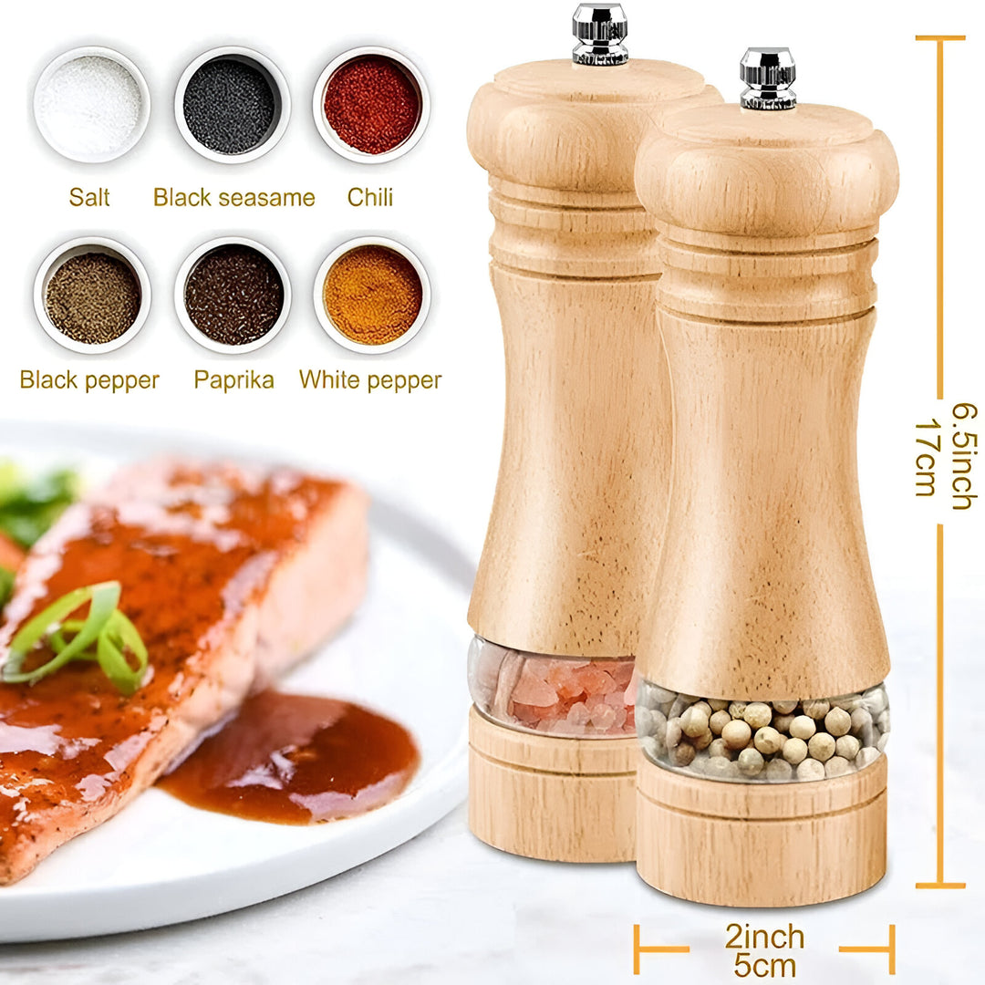 Wooden Pepper Salt Grinder