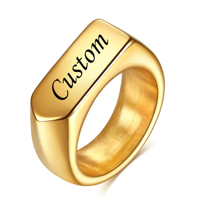 Custom Engraved Rings