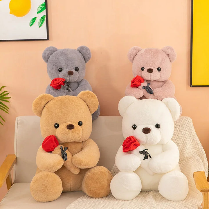 Hugging Rose Teddy Bear-SmashingFinds