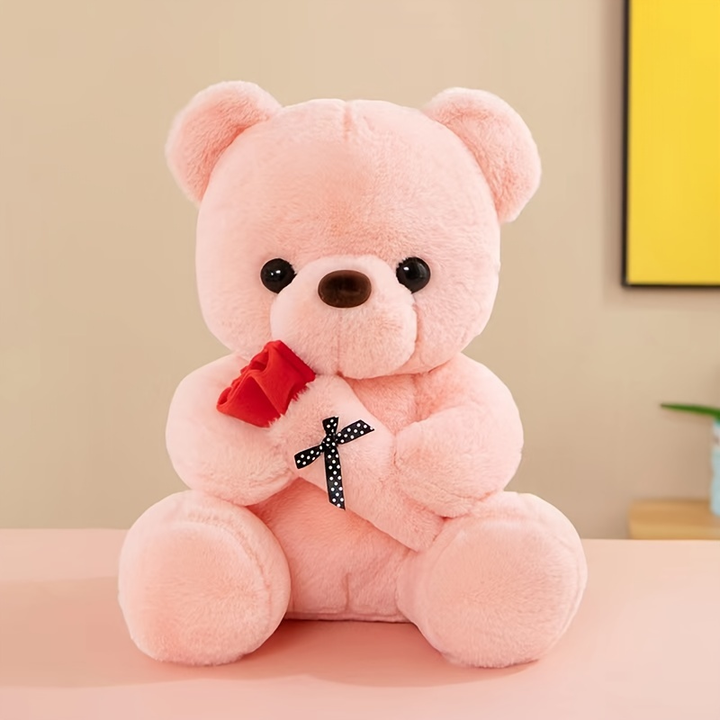 Hugging Rose Teddy Bear-SmashingFinds