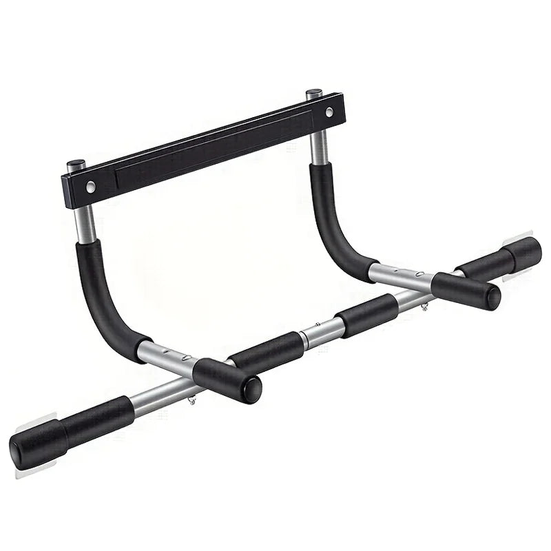 Easy-to-install doorway fitness bar with no tools needed, ideal for home workouts