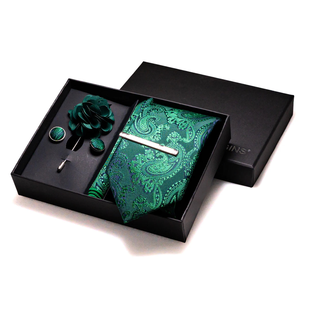 Luxury Green Silk Tie-SmashingFinds