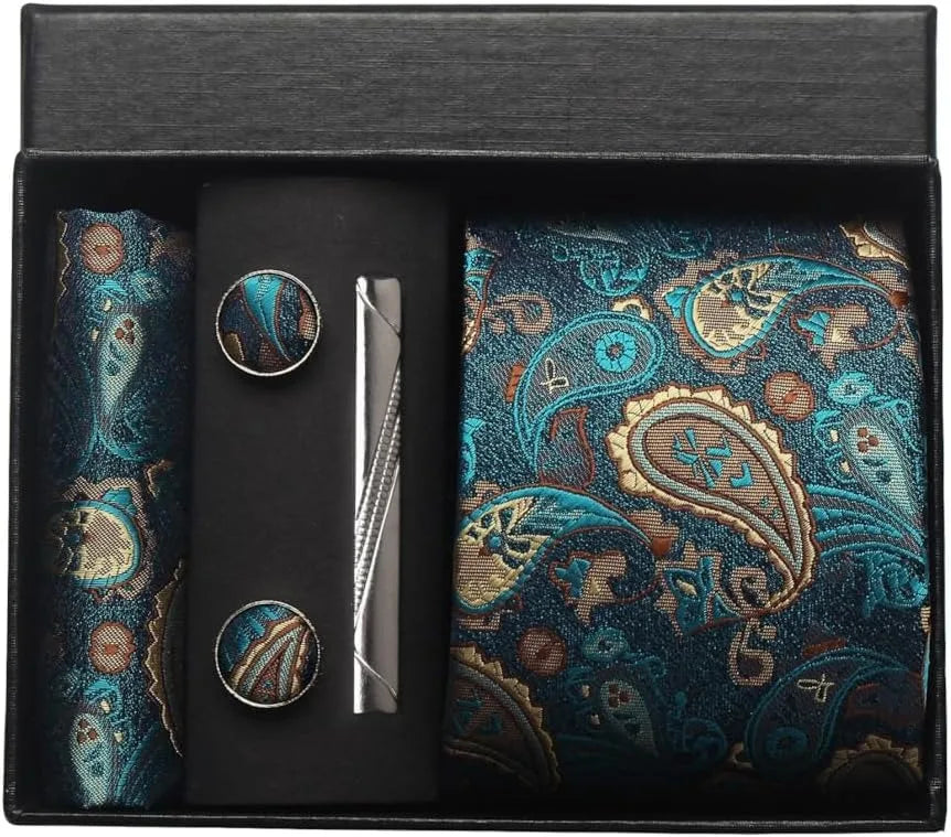 Men’s Floral Tie Set-SmashingFinds