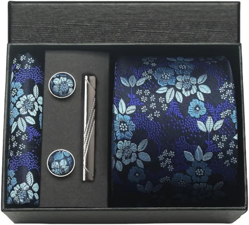 Men’s Floral Tie Set-SmashingFinds