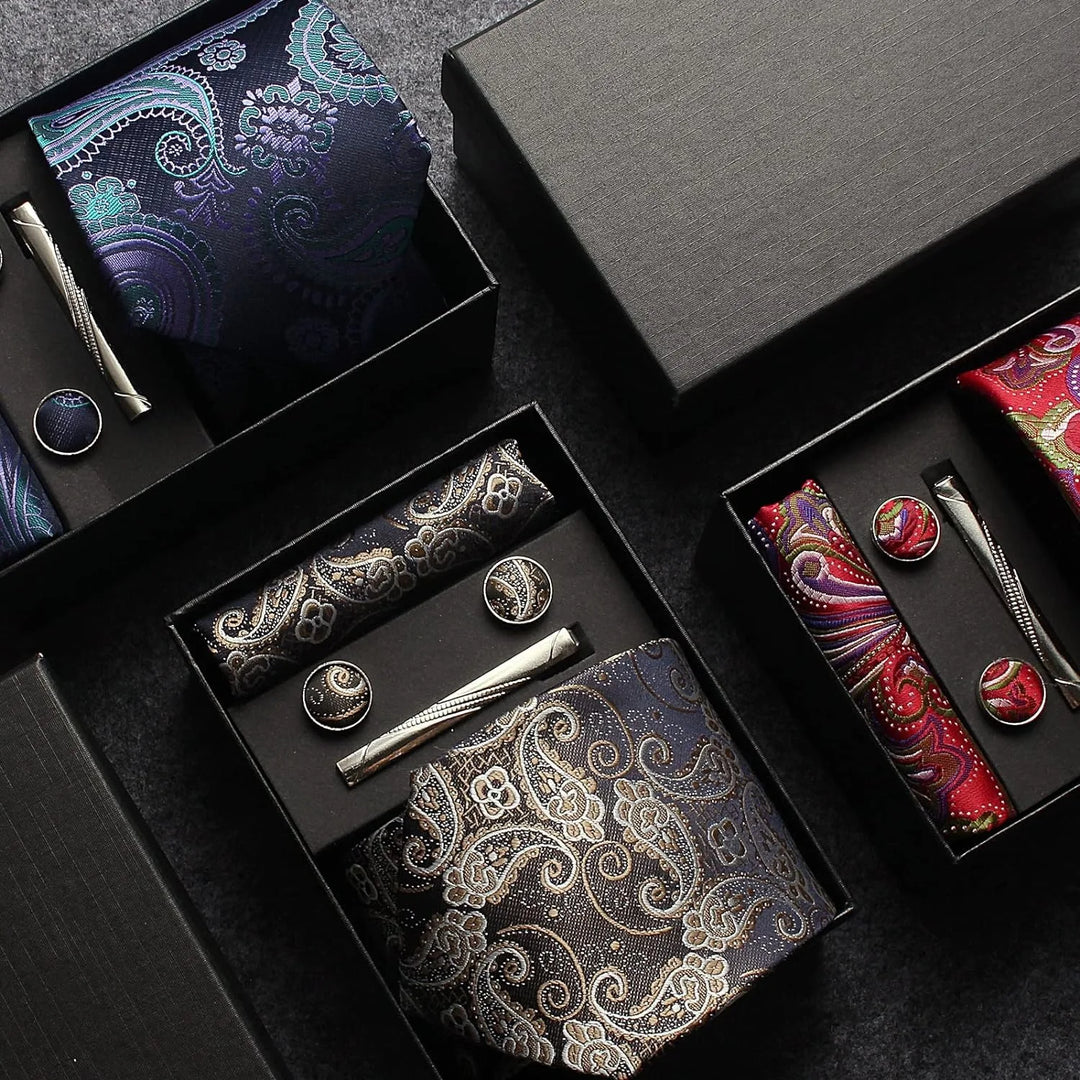 Men’s Floral Tie Set-SmashingFinds