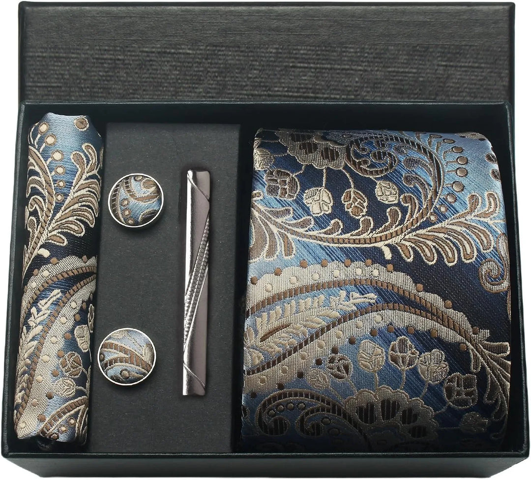 Men’s Floral Tie Set-SmashingFinds