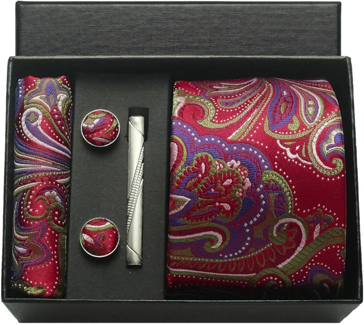 Men’s Floral Tie Set-SmashingFinds