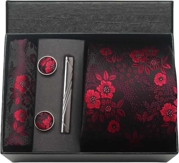 Men’s Floral Tie Set-SmashingFinds