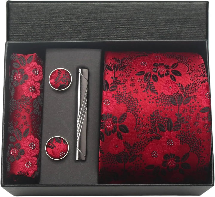 Men’s Floral Tie Set-SmashingFinds