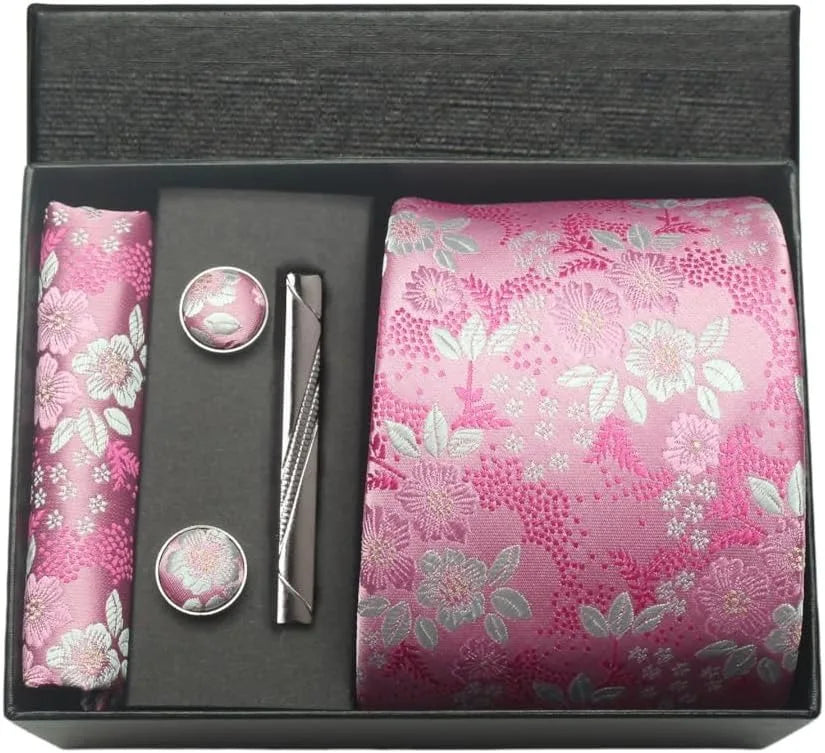 Men’s Floral Tie Set-SmashingFinds