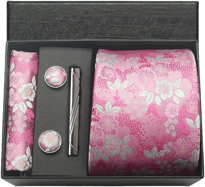 Men’s Floral Tie Set-SmashingFinds