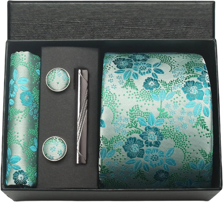 Men’s Floral Tie Set-SmashingFinds