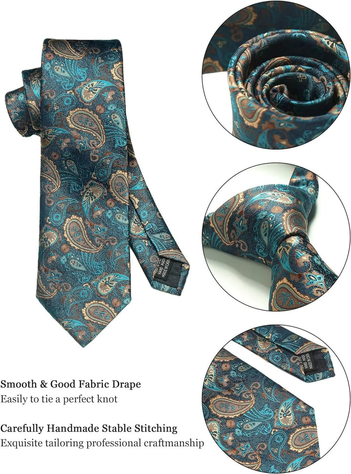 Men’s Floral Tie Set-SmashingFinds