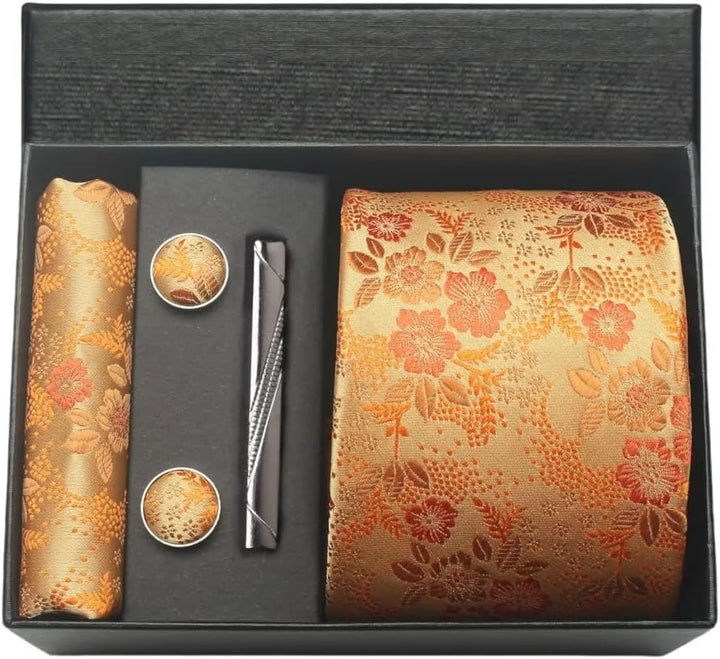 Men’s Floral Tie Set-SmashingFinds