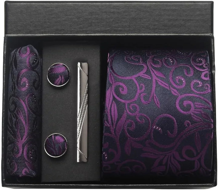 Men’s Floral Tie Set-SmashingFinds