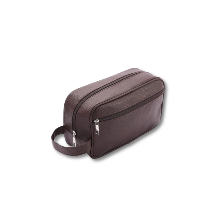 Men’s Leather Toiletry Bag-SmashingFinds