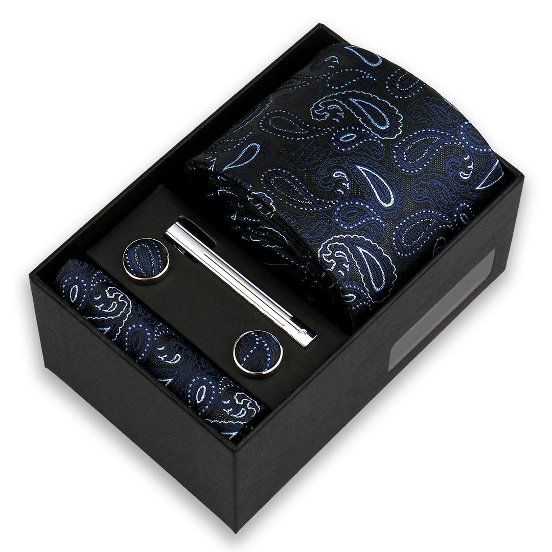 Men's Paisley Tie Gift Set-SmashingFinds