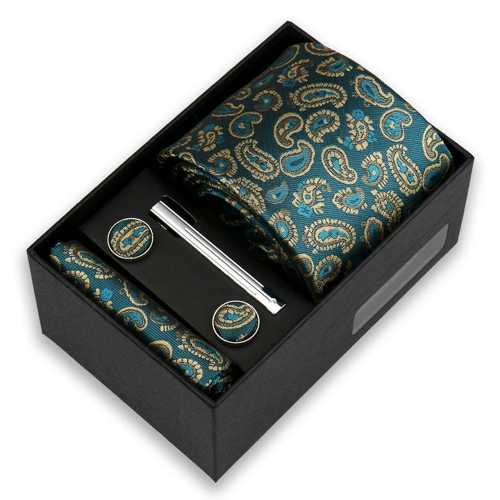Men's Paisley Tie Gift Set-SmashingFinds